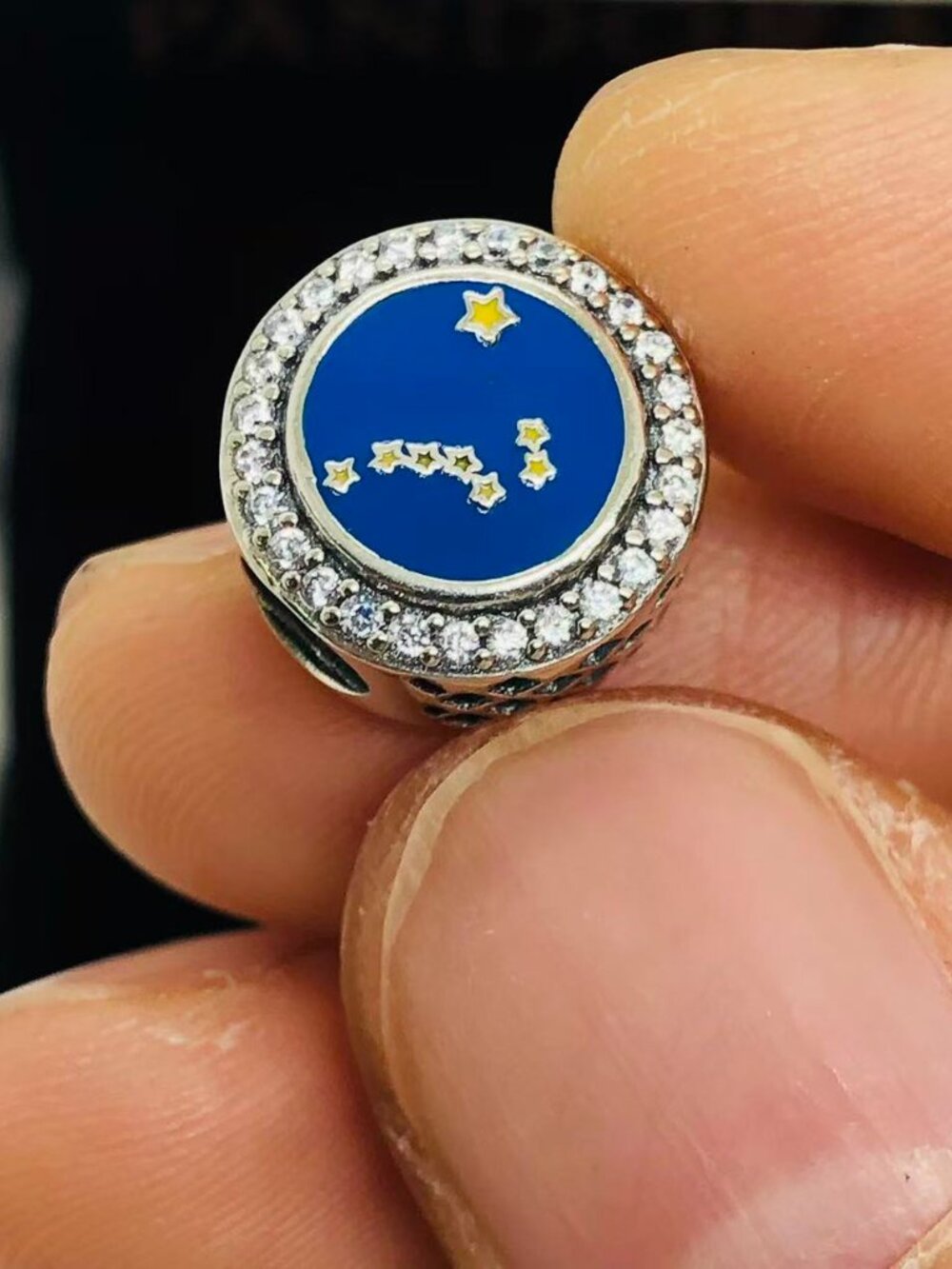 ✨🔥Pandora Alaska Exclusive State Flag Exclusive Moments Button Charm